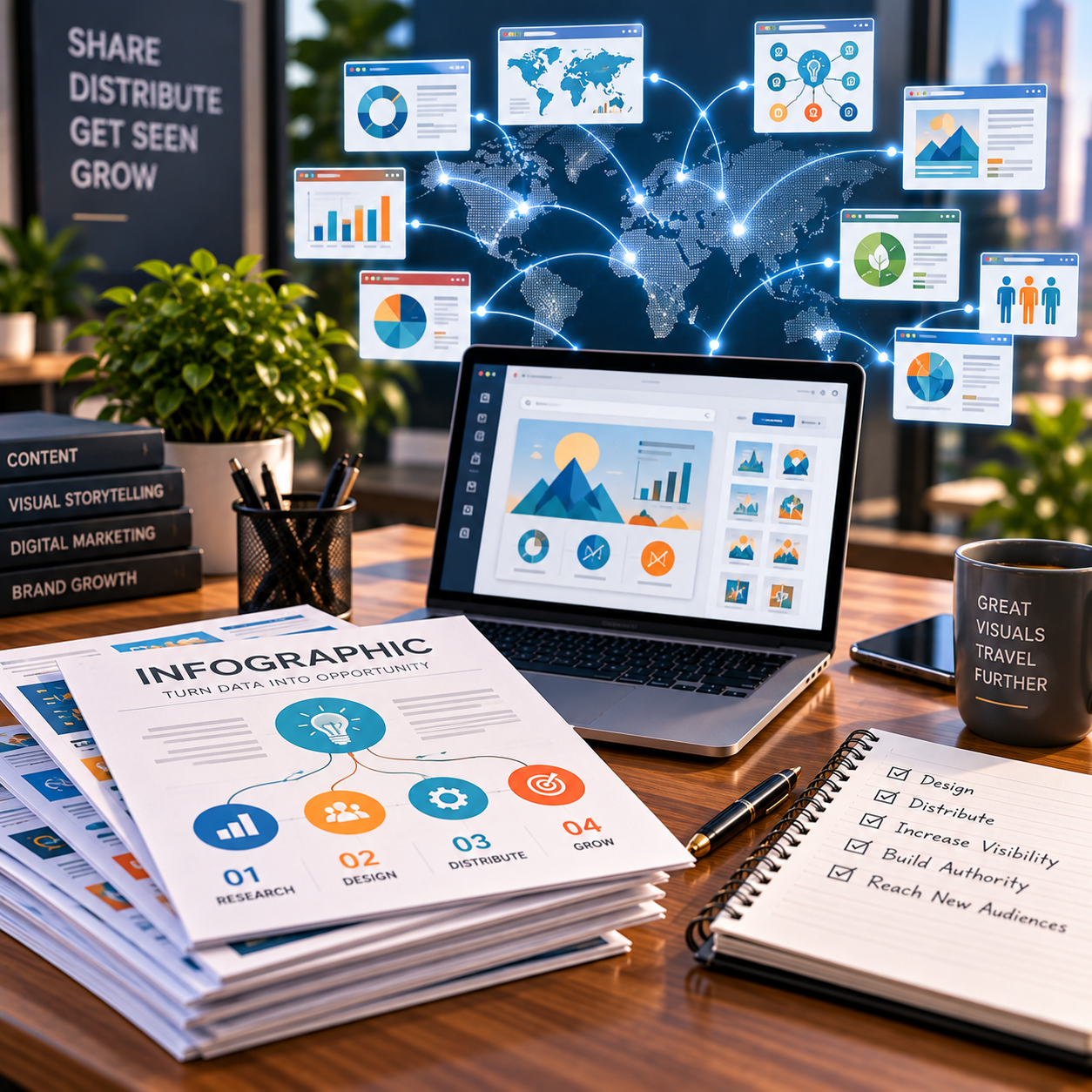 Infographic & Image Distribution